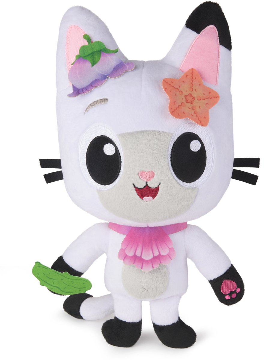 Gabby’s Poppenhuis De Film – Miauw-mazende Interactieve Pandy Paws Knuffel met 3 Accessoires & Afneembare Tas